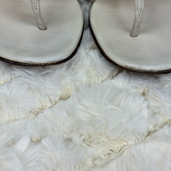 Gucci Gold Snake Skin Metallic Sandals Size 8 1/2 - Picture 4 of 10